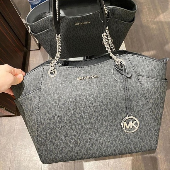 NWT Michael Kors Jet Set Travel Black JST tote bag - Picture 3 of 8